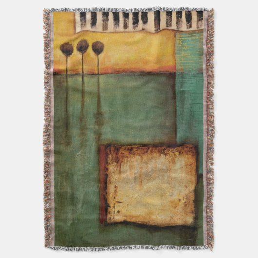 Abstrakte Malerei mit Klaviertasten Decke (Vorderseite Vertikal)