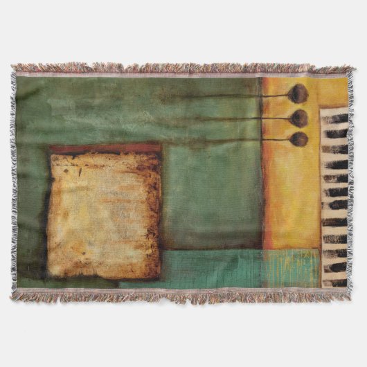 Abstrakte Malerei mit Klaviertasten Decke (Vorderseite)