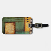 Abstrakte Malerei mit Klaviertasten Gepäckanhänger (Vorderseite horizontal)