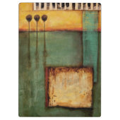 Abstrakte Malerei mit Klaviertasten Klemmbrett (Rückseite)