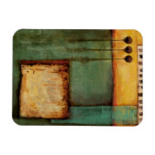 Abstrakte Malerei mit Klaviertasten Magnet (Horizontal)