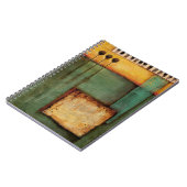 Abstrakte Malerei mit Klaviertasten Notizblock (Linke Seite)