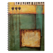 Abstrakte Malerei mit Klaviertasten Notizblock (Vorderseite)