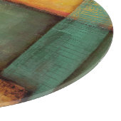 Abstrakte Malerei mit Klaviertasten Schneidebrett (Ecke)