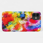 Abstrakte Malerei mit Regenbogenfarben. Case-Mate iPhone Hülle (Rückseite (Horizontal))