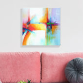 Abstrakte Malerei Moderne Kunst Hochwertige Kunstw Leinwanddruck (Insitu (Wohnzimmer))