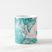 Abstrakte Malerei. Moderne Kunstwerke. Marmoreffek Kaffeetasse (Mittel)