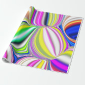 Abstrakte Malerei moderner Art 3D-Effekt in Neonco Geschenkpapier (Ungerollt)