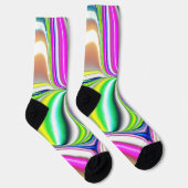 Abstrakte Malerei moderner Art 3D-Effekt in Neonco Socken (Rechts)