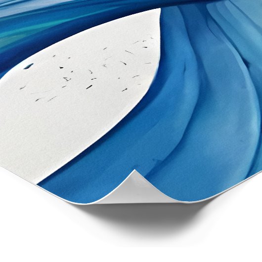 abstrakte Malerei Mutterbaum des Lebens gerettet E Poster (Ecke)