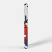 Abstrakte Malerei nahtloses Muster mit Tintelement iPhone Hülle (Rechte Seite)