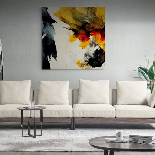 Abstrakte Malerei "Nature flow". Canvas Print Leinwanddruck