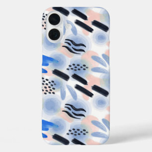 Abstrakte Malerei niedliches, lebendiges Wasserfar iPhone 16 Plus Hülle