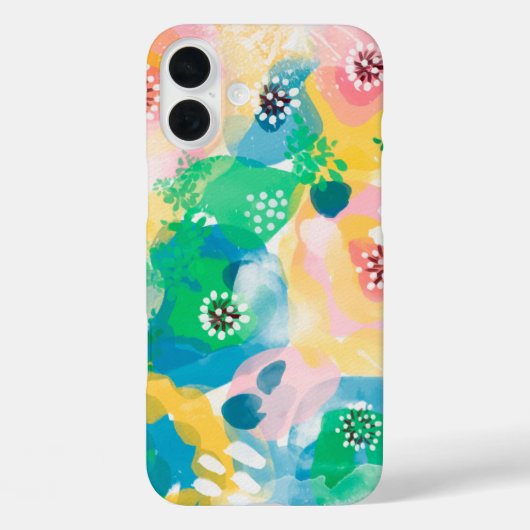 Abstrakte Malerei niedliches, lebendiges Wasserfar Case-Mate iPhone Hülle (Rückseite)