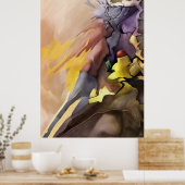 Abstrakte Malerei Nr. 1 Verlassen vom Set von 2 Ku Poster (Küche)