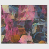 Abstrakte Malerei. Ölfarbe. Moderner Impressionism Geschenkpapier (Flach)