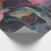 Abstrakte Malerei. Ölfarbe. Moderner Impressionism Geschenkpapier (Ecke)