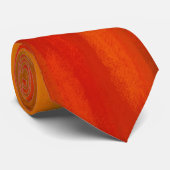 Abstrakte Malerei | Orange Abstrakt Art. 44 Krawatte (Gerollt)