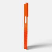 Abstrakte Malerei | Orange White Abstrakt Art Case (Rückseite / Rechts)