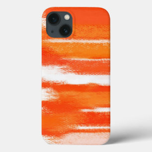 Abstrakte Malerei Orange White Abstrakt Art Case