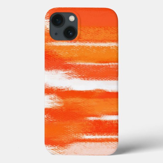 Abstrakte Malerei | Orange White Abstrakt Art Case (Rückseite)