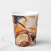Abstrakte Malerei Pappbecher (Links)