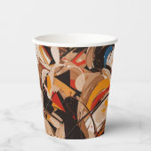 Abstrakte Malerei Pappbecher (Vorderseite)