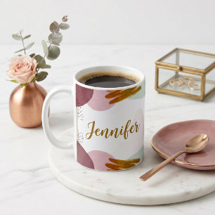 Abstrakte Malerei personalisiert  Kaffeetasse