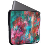 Abstrakte Malerei. Pinselstriche, Farbflecken. M Laptopschutzhülle (Vorne Rechts)