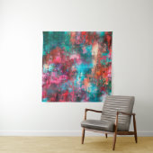 Abstrakte Malerei. Pinselstriche, Farbflecken. M Wandteppich (Beispiel)