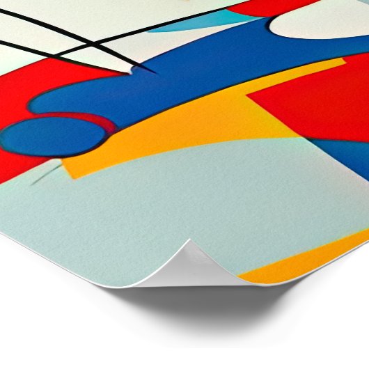 Abstrakte Malerei Poster (Ecke)