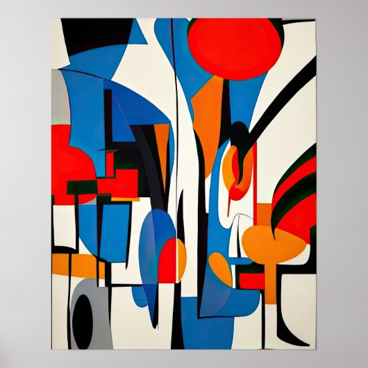 Abstrakte Malerei Poster (Vorne)