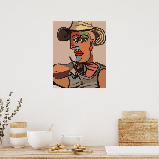 Abstrakte Malerei Poster (Küche)