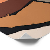 Abstrakte Malerei Poster (Ecke)