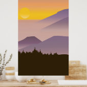 Abstrakte Malerei Poster (Küche)