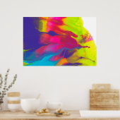 Abstrakte Malerei Poster (Küche)