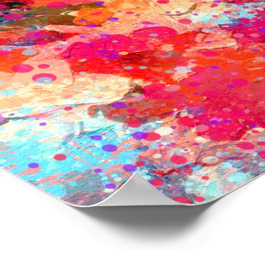 Abstrakte Malerei Poster (Ecke)