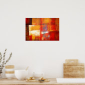 Abstrakte Malerei Poster (Küche)