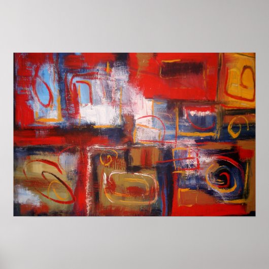 Abstrakte Malerei Poster (Vorne)