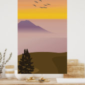 Abstrakte Malerei Poster (Küche)