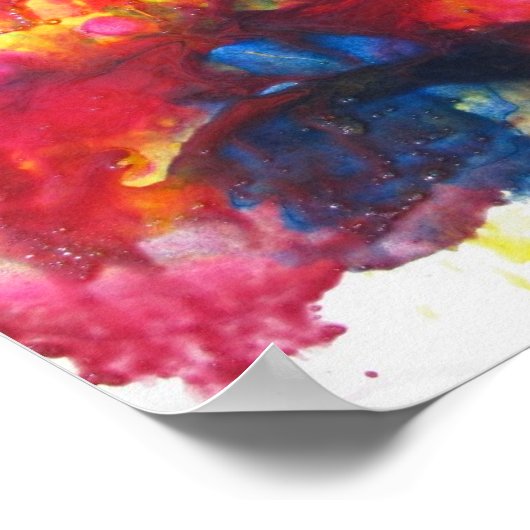 Abstrakte Malerei Poster (Ecke)