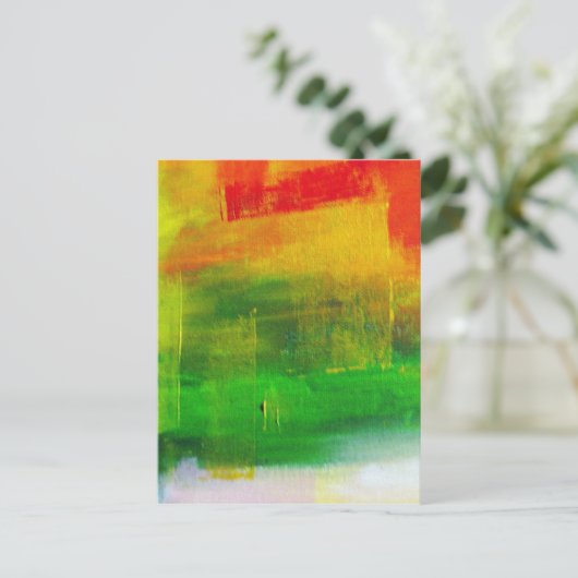 Abstrakte Malerei Postkarte (Stehend Vorderseite)