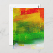 Abstrakte Malerei Postkarte (Vorne/Hinten)