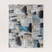 Abstrakte Malerei Puzzle (Vertikal)