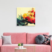 Abstrakte Malerei "Pygmäen Ambrosia". Canvas Print Leinwanddruck (Insitu (Wohnzimmer))
