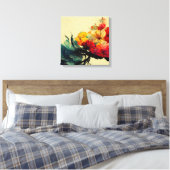 Abstrakte Malerei "Pygmäen Ambrosia". Canvas Print Leinwanddruck (Insitu (Schlafzimmer))