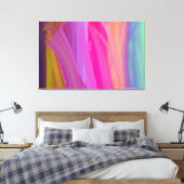 Abstrakte Malerei | Retro farbig 15 Leinwanddruck (Insitu (Schlafzimmer))