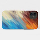 Abstrakte Malerei | Retro farbig 28 Case-Mate iPhone Hülle (Rückseite (Horizontal))