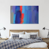 Abstrakte Malerei | Retro farbig 5 Leinwanddruck (Insitu (Schlafzimmer))