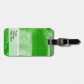 Abstrakte Malerei | Retro Green 12 Gepäckanhänger (Vorderseite horizontal)